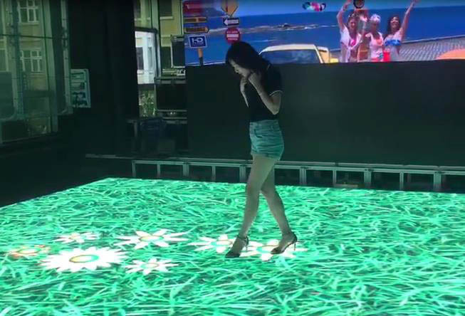  LED互动感应地砖屏原理，与传统LED显示屏三大区别